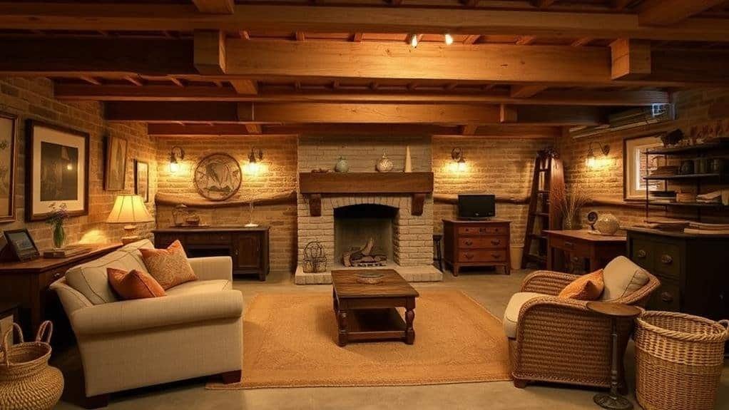 rustic basement decor considerations