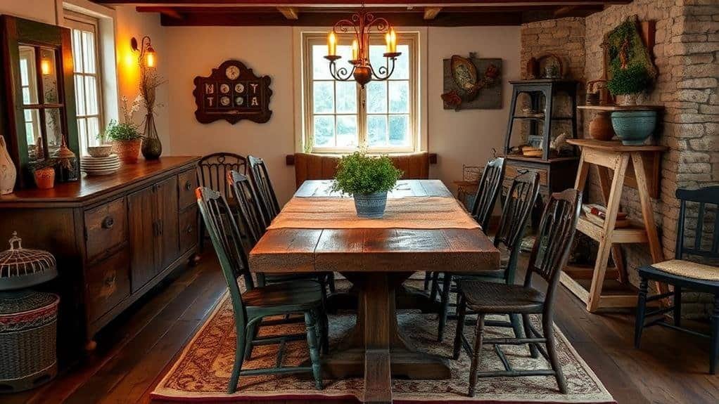 rustic dining room decor