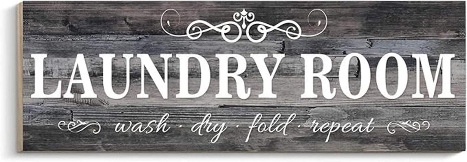 rustic farmhouse laundry sign