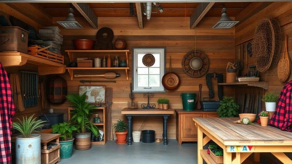 rustic garage decor considerations