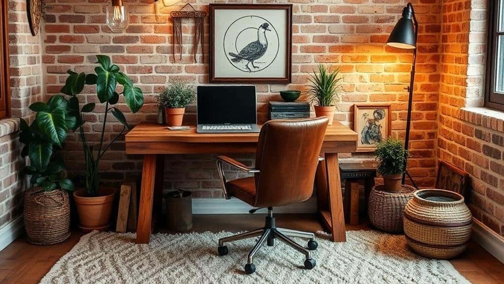 rustic home office inspiration