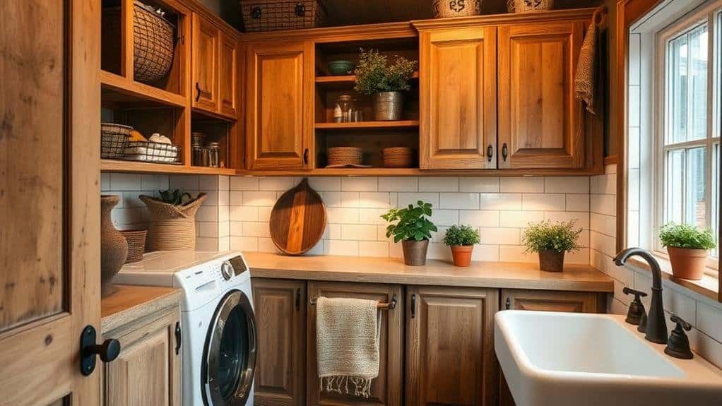 rustic laundry room decor