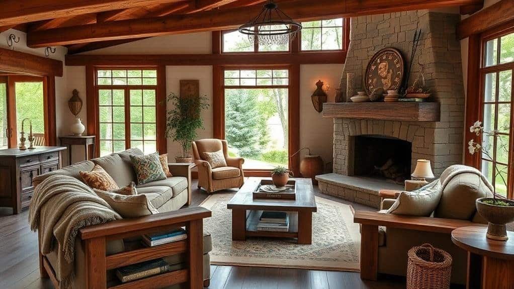 rustic living room decor considerations