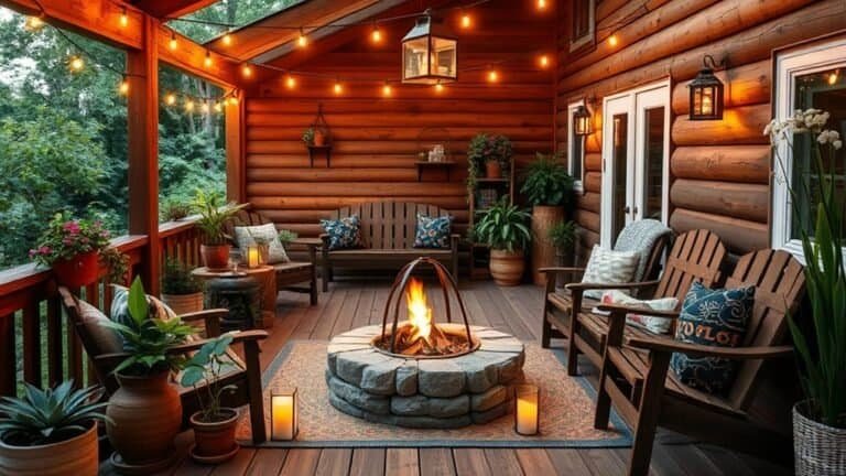 rustic outdoor deck decor