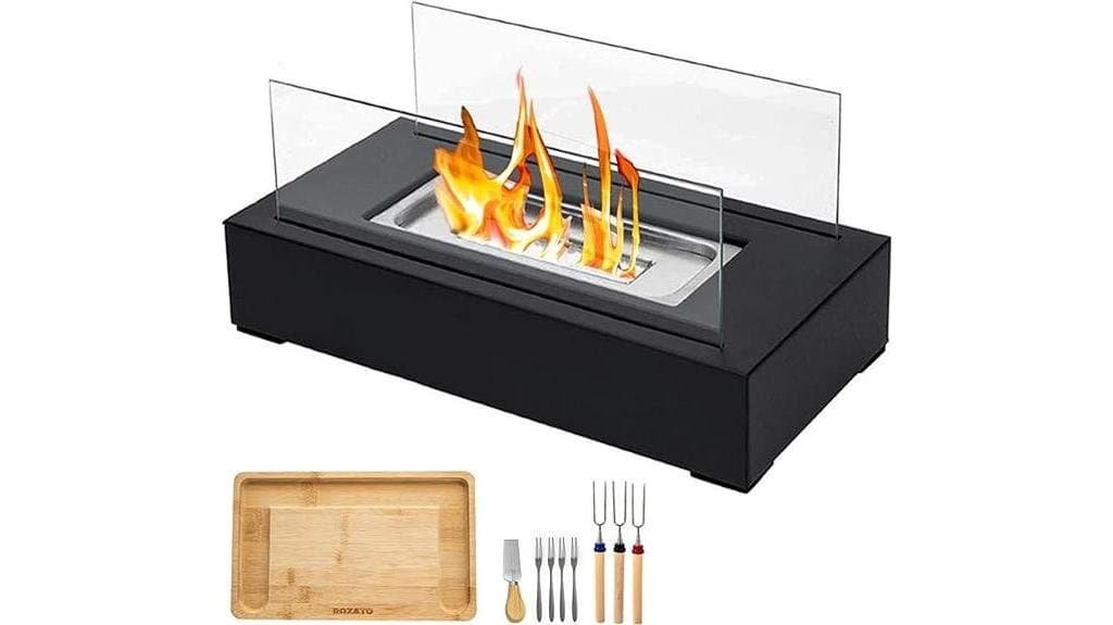 s mores tabletop fire pit