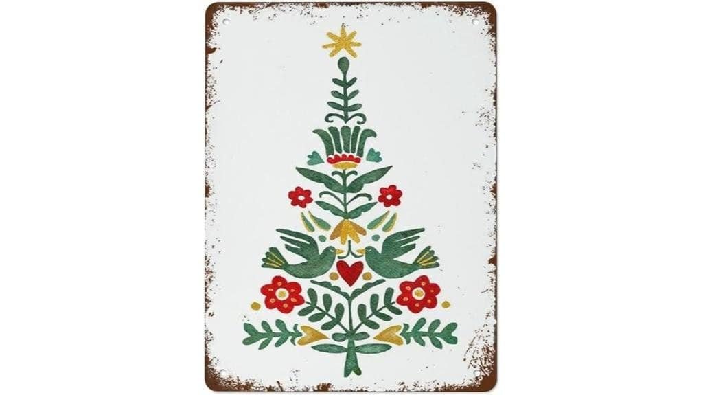 scandinavian christmas decor sign