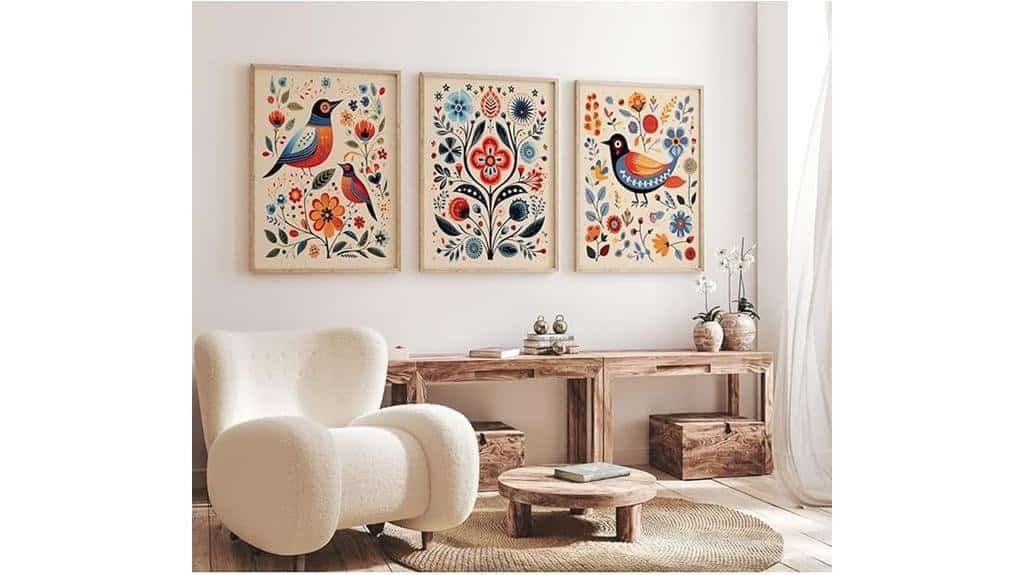 scandinavian folk wall art
