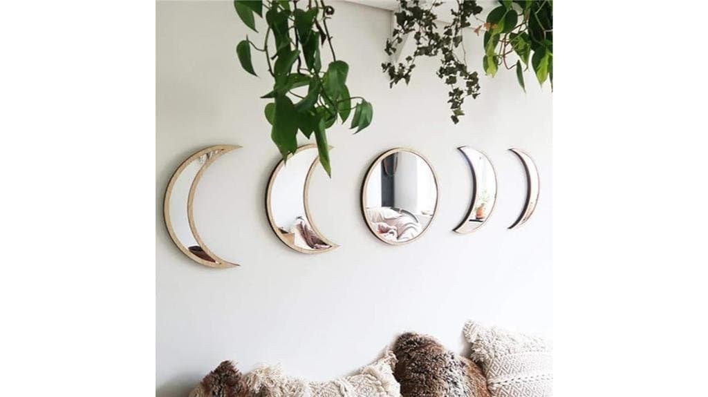 scandinavian moon phase mirror