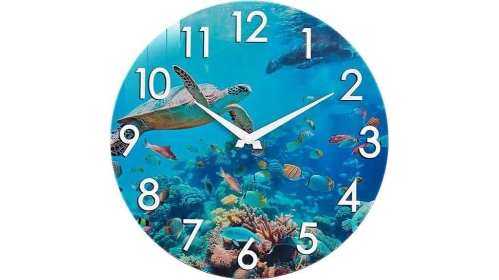 sea turtle outdoor clock