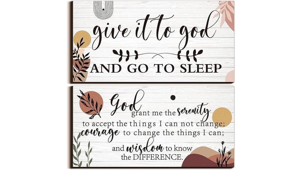 serenity prayer wall art