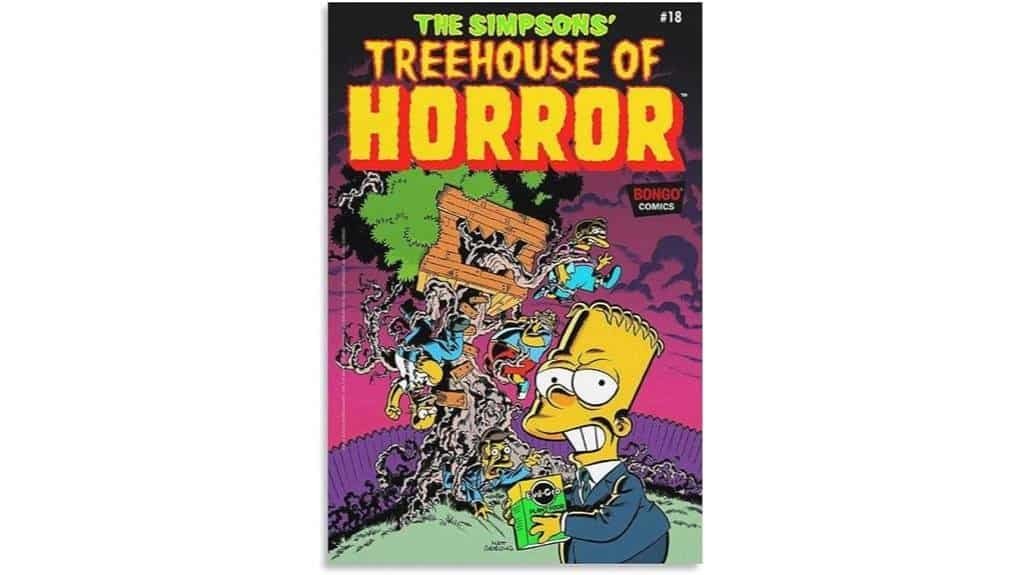 simpsons halloween wall art