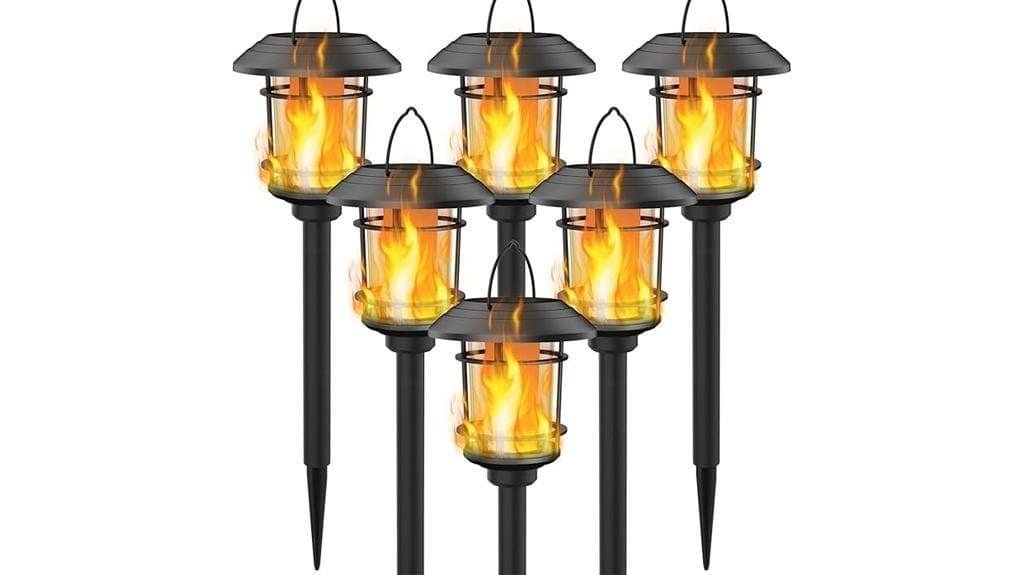 solar flame torch lights