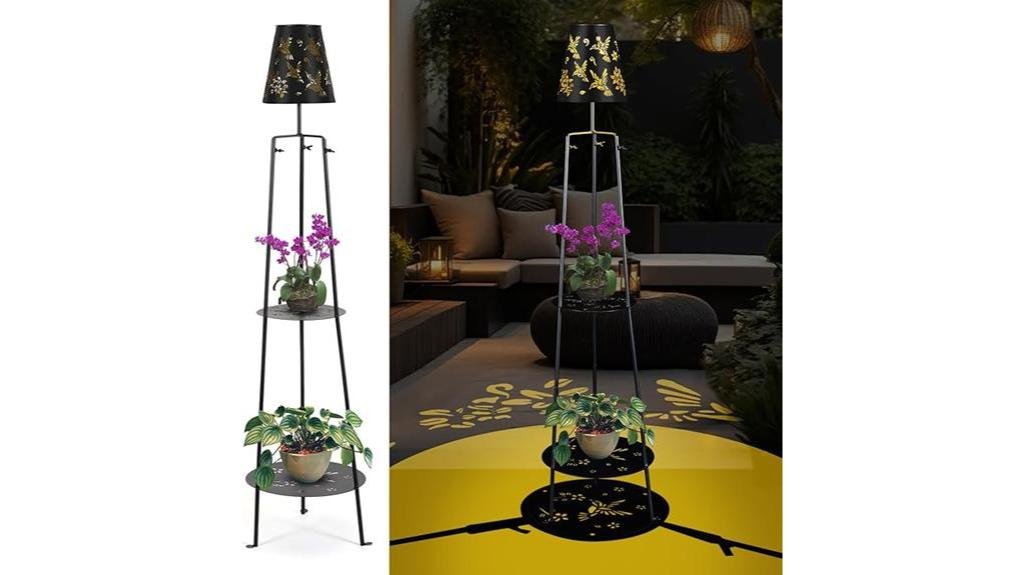 solar floor lamps with stand