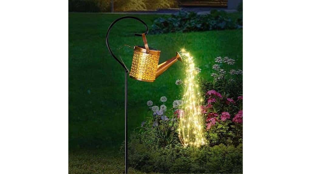 solar powered garden watering can