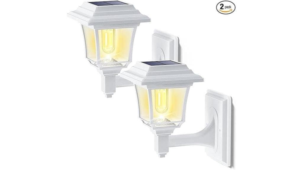 solar wall lantern set