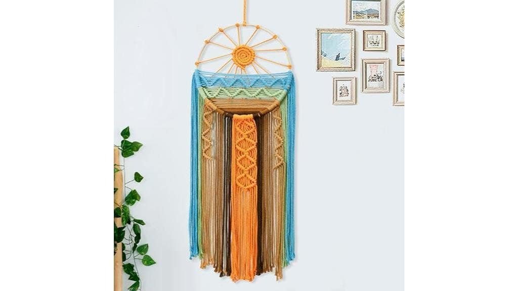 sunburst dream catcher decor