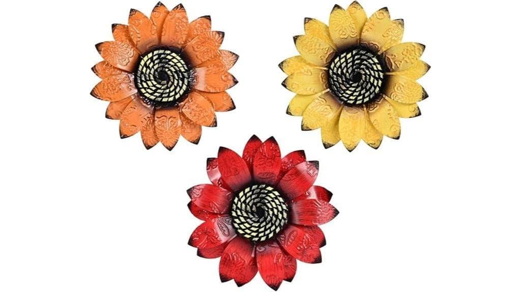 sunflower wall decor set