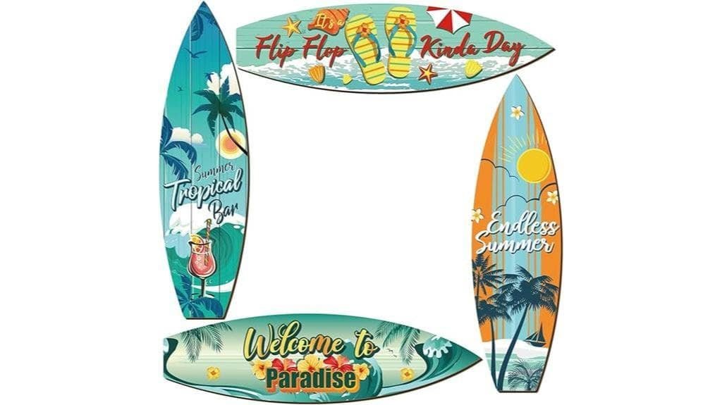 surfboard wall decor set