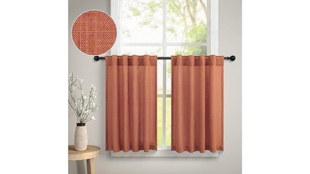 terracotta kitchen bathroom curtains