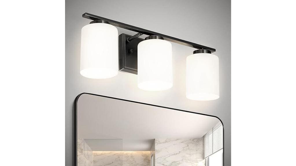 three light vanity wall fixture