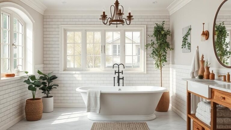 timeless transitional bathroom decor