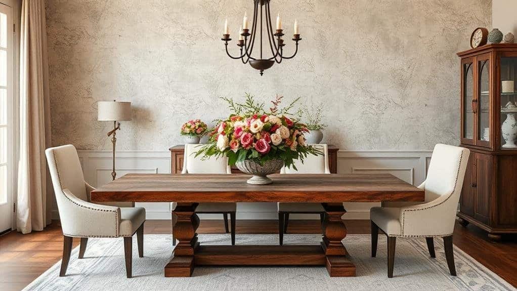 timeless transitional dining decor