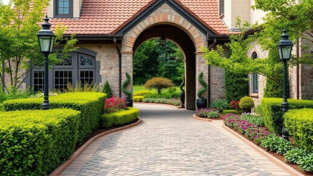 traditional driveway decor considerations