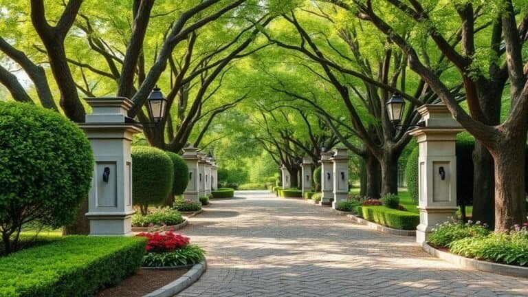 traditional driveway decor ideas