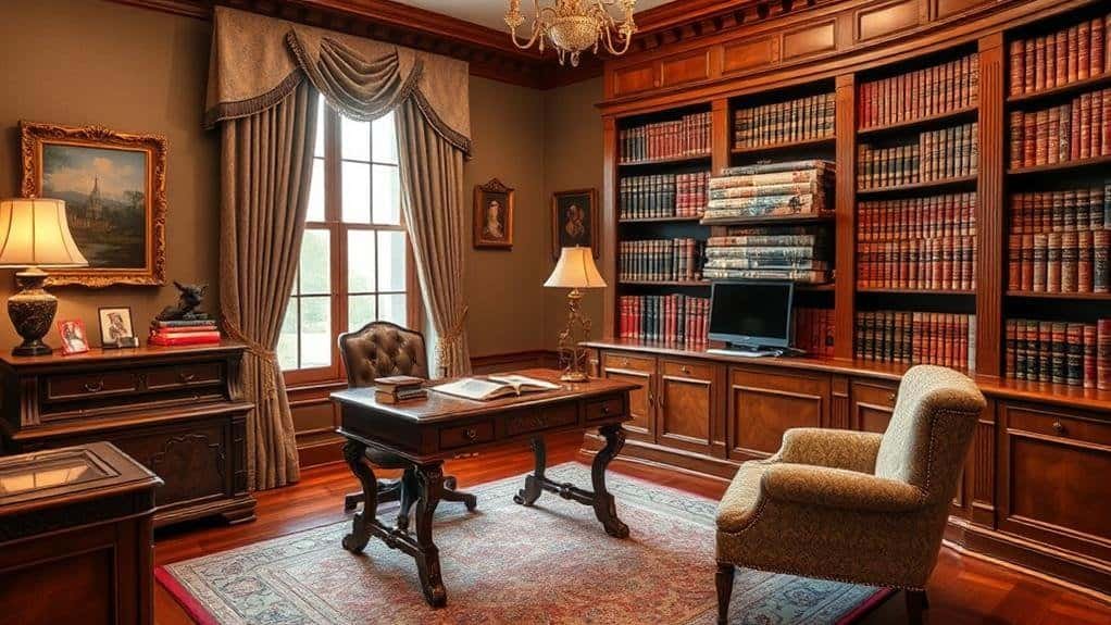 traditional home office decor guidelines