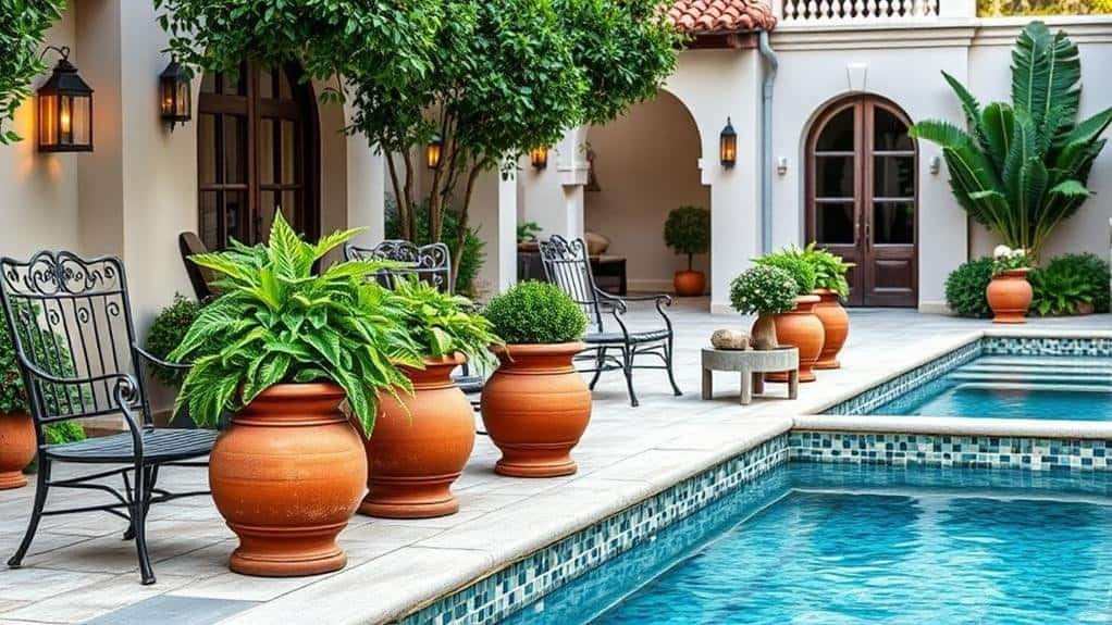 traditional pool decor considerations