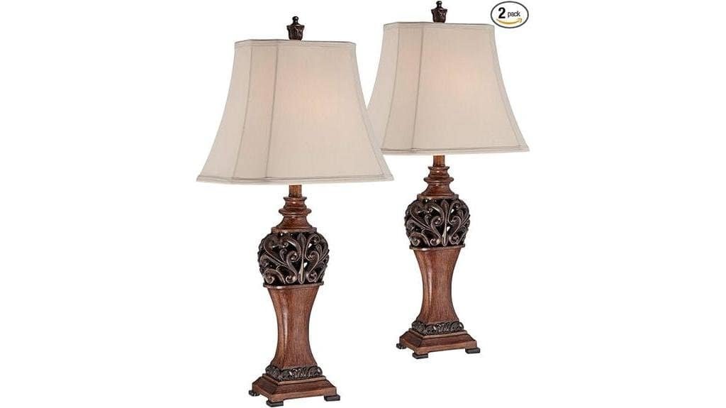 traditional table lamps set