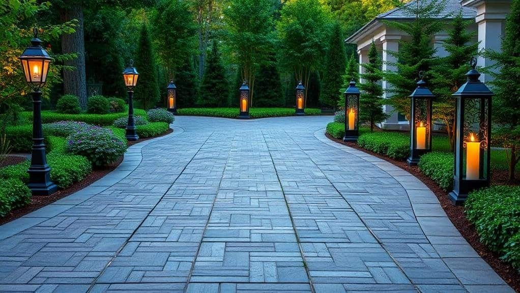 transitional driveway decor considerations