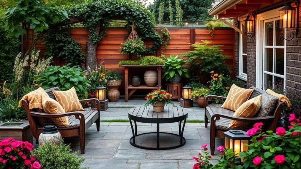 transitional garden decor considerations