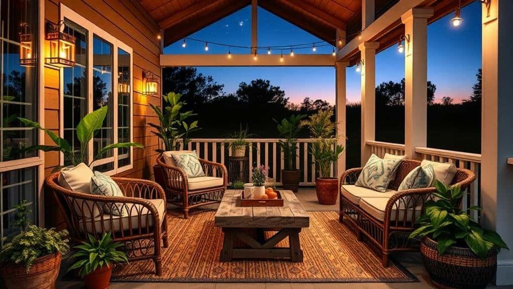 transitional porch decor ideas