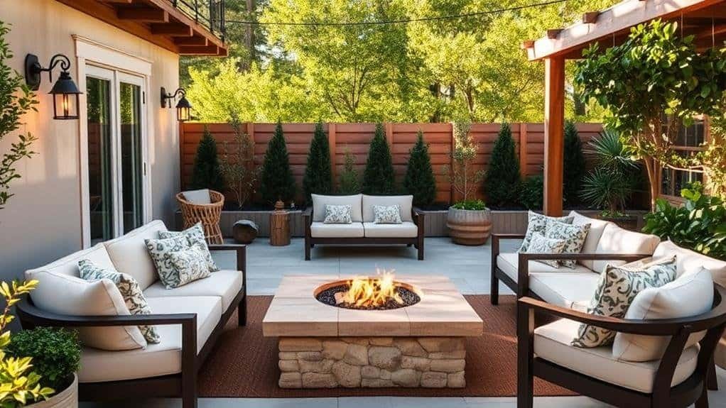 transitional style patio decor factors