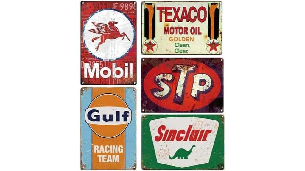 vintage garage decor set