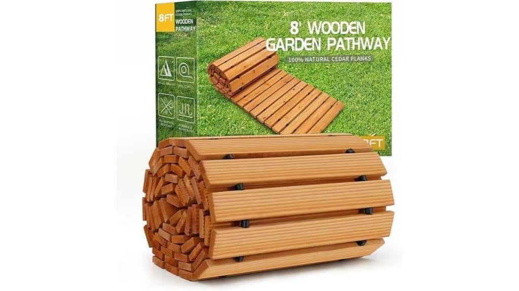 weather resistant wooden pathway