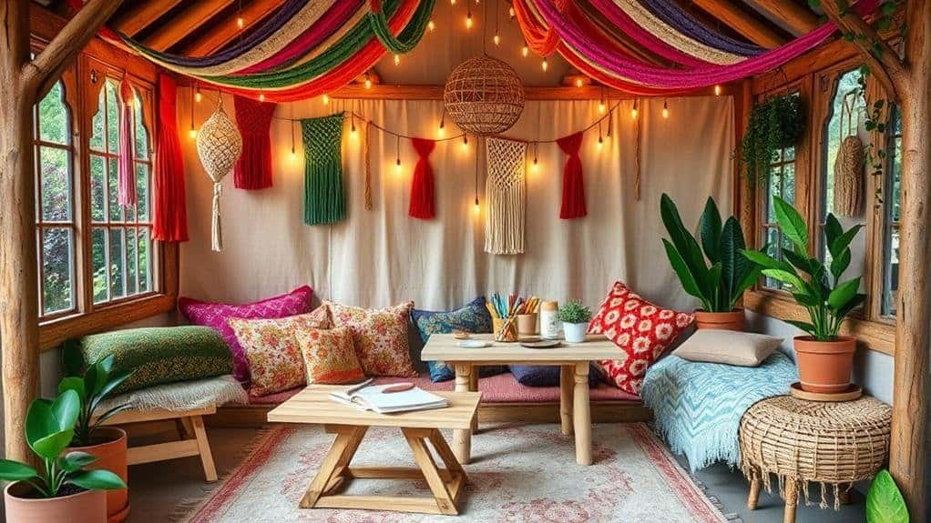 whimsical bohemian playhouse decor