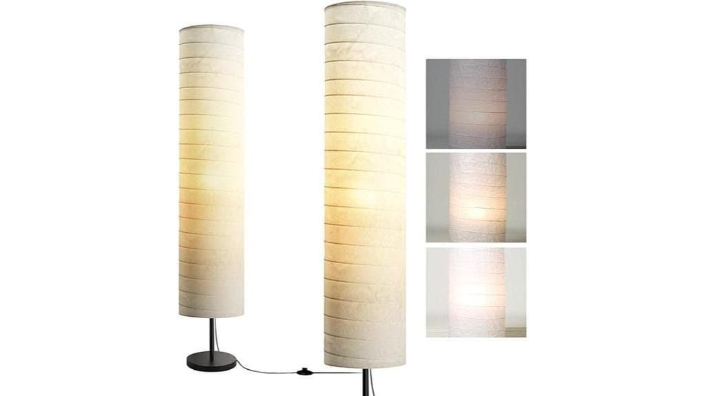 white dimmable floor lamp