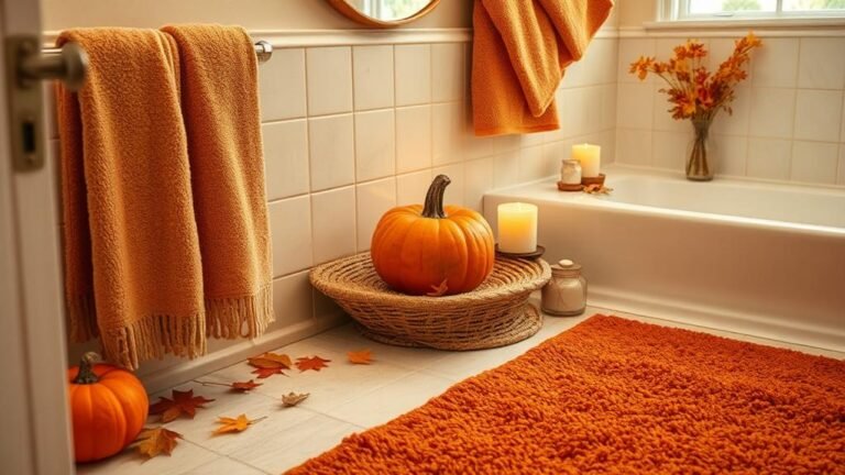 autumn themed bathroom decor tips