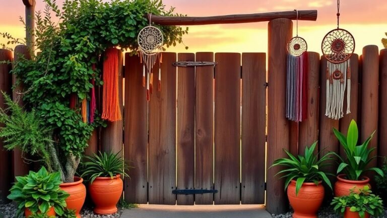 bohemian style gate decor ideas