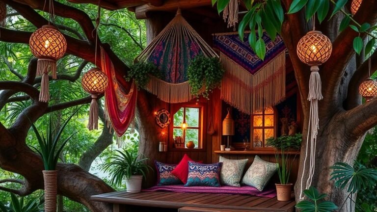 bohemian treehouse decor ideas