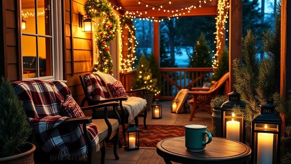 charming porch winter decor