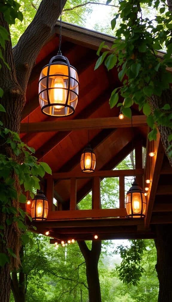 charming rustic lighting design