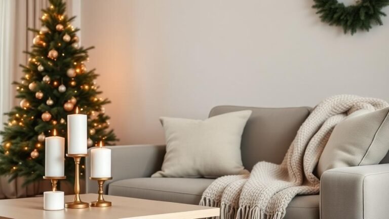 chic minimal holiday decor