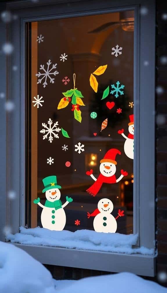 decorative seasonal window stickers