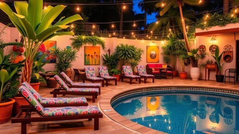 eclectic pool decor inspiration