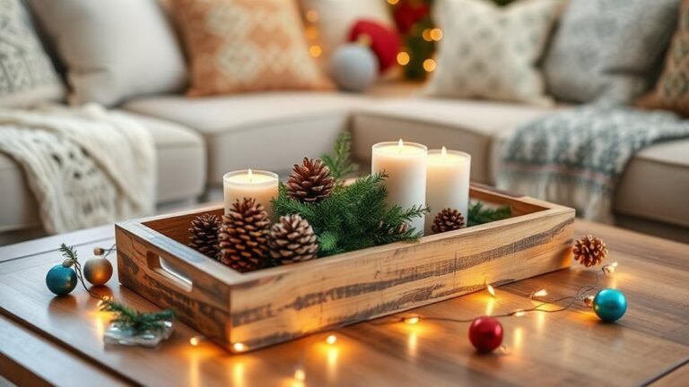 elevate holiday coffee table decor