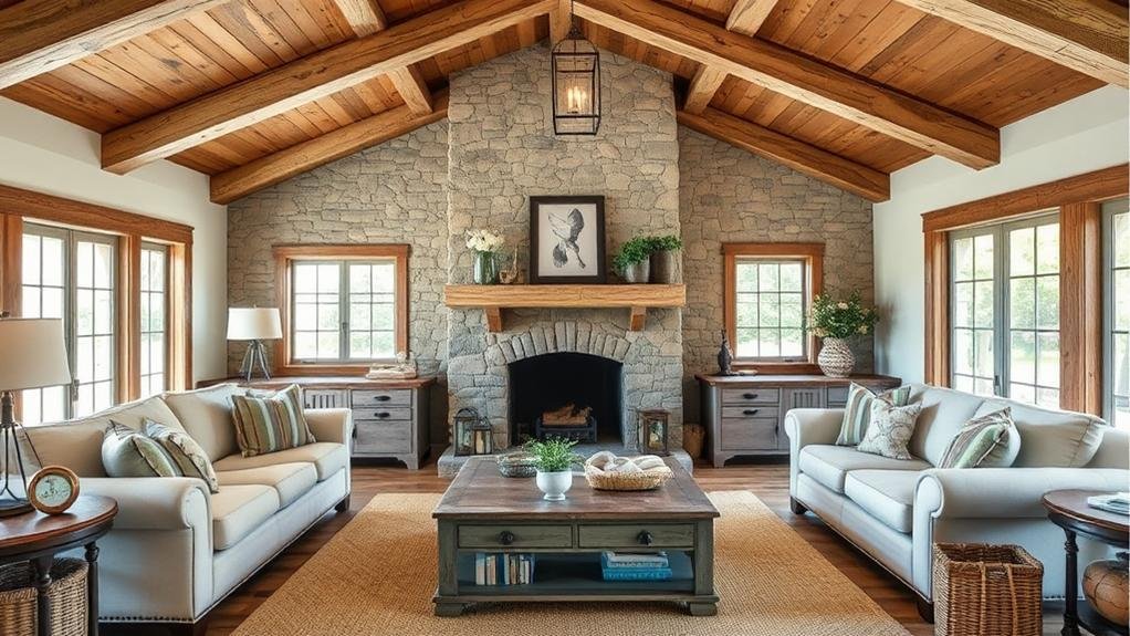farmhouse style living room decor