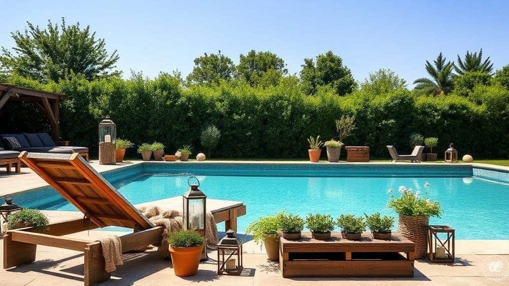farmhouse style pool decor essentials